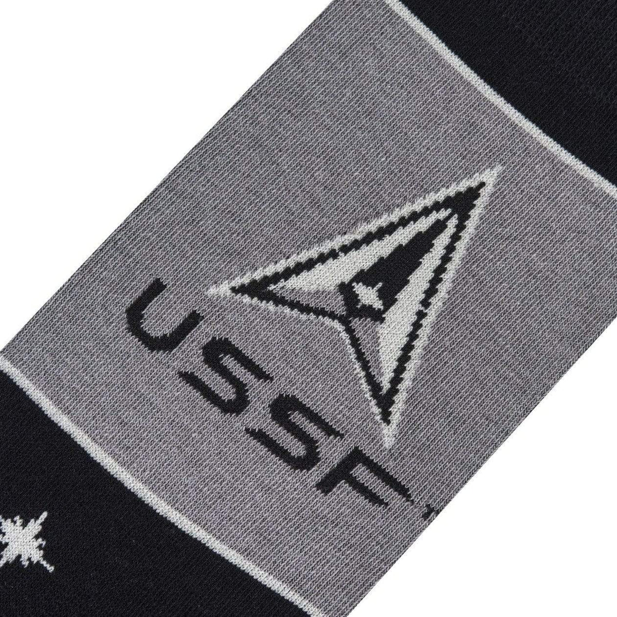US Space Force Men&#39;s Crew Sock Black