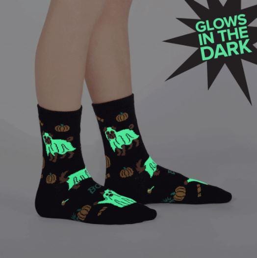 Trick Or Treat Junior Crew Sock Black