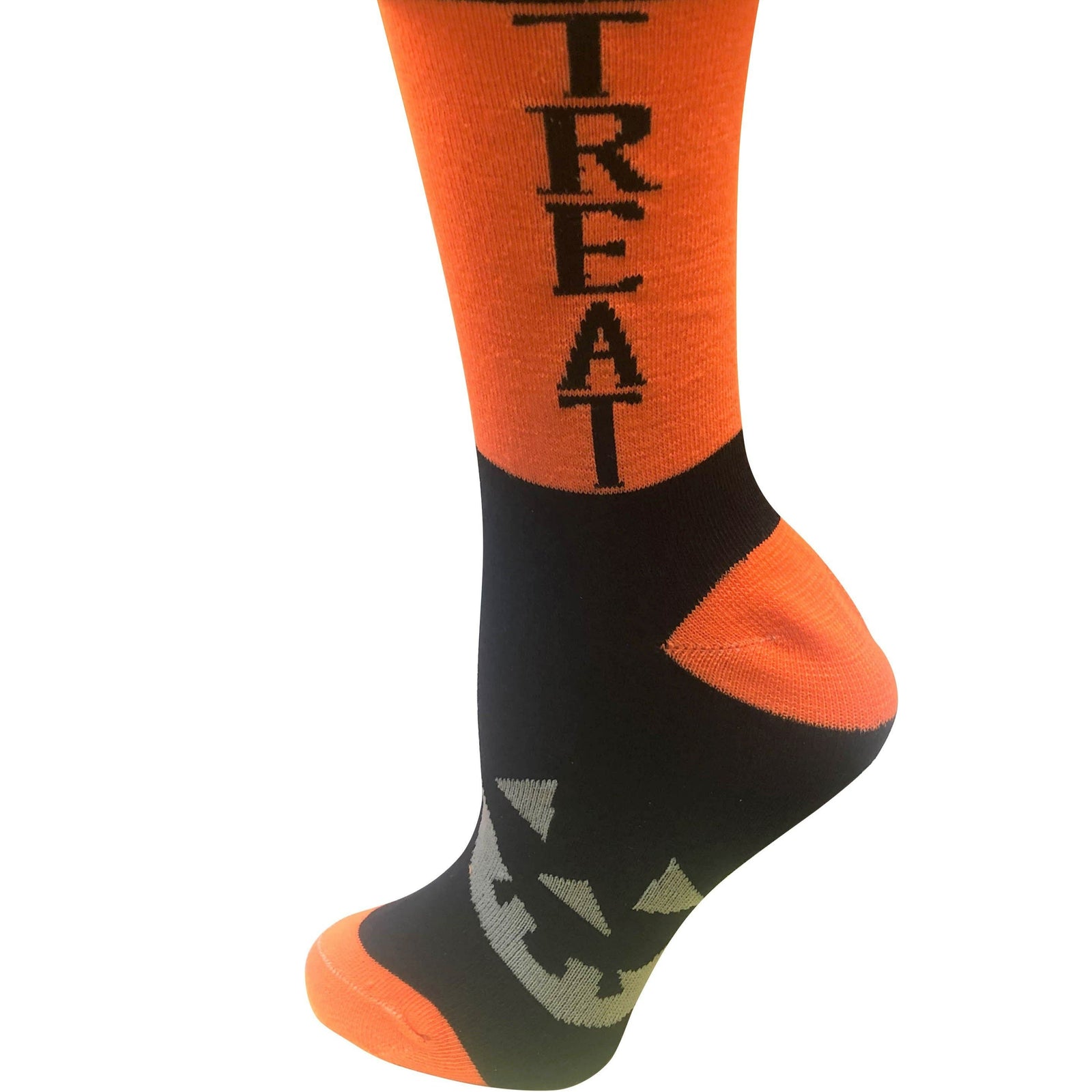 Trick or Treat Women's Crew Sock Orange