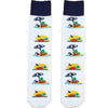 Beach Turtle Socks Crew Sock White / Men's