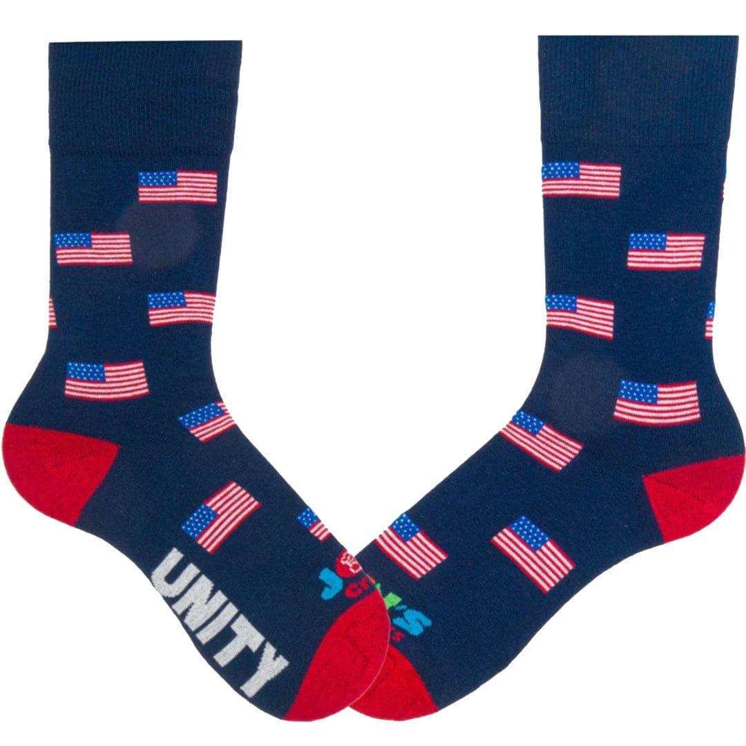 Unity Flag Unisex Crew Sock Navy