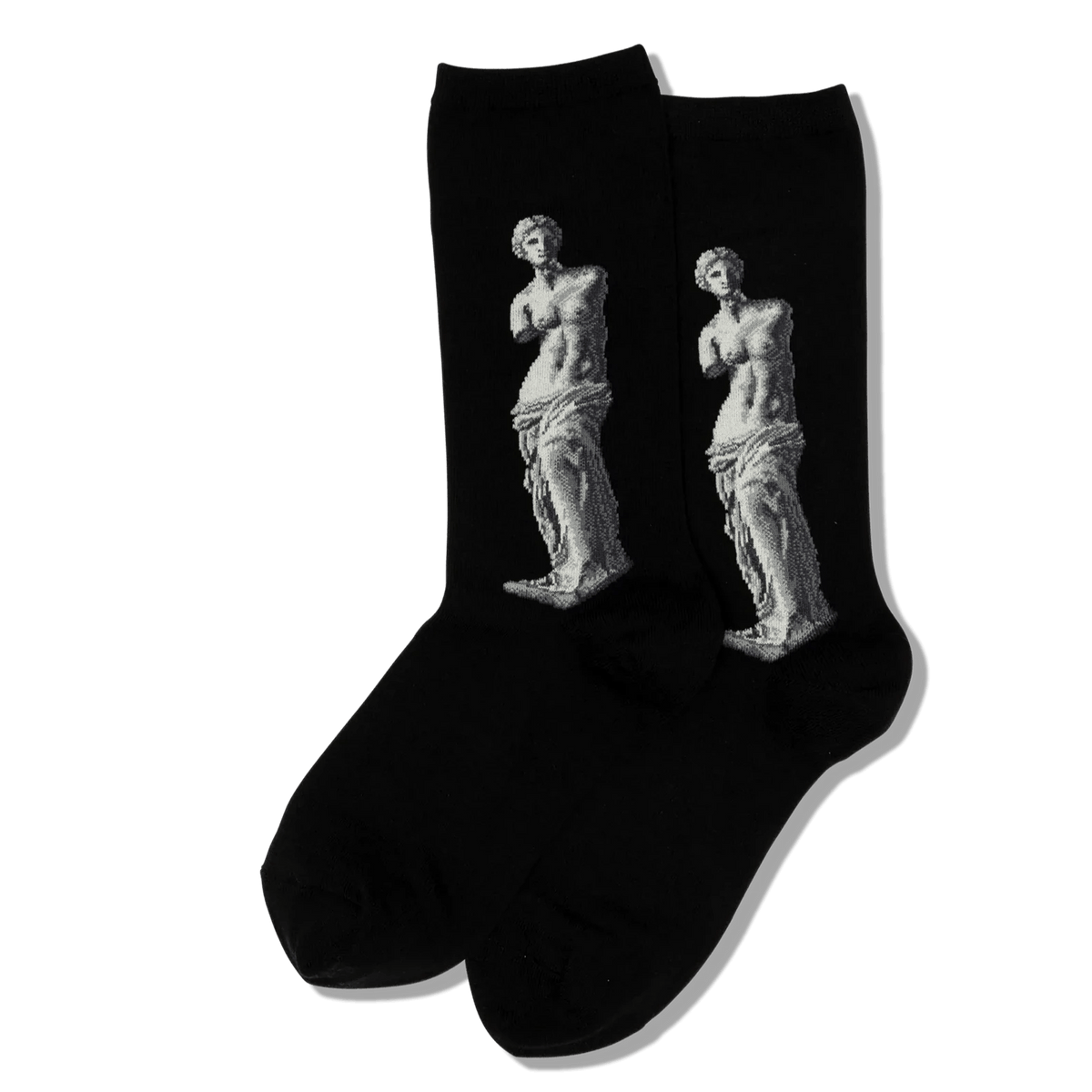 Venus De Milo Socks Women&#39;s Crew Sock Black