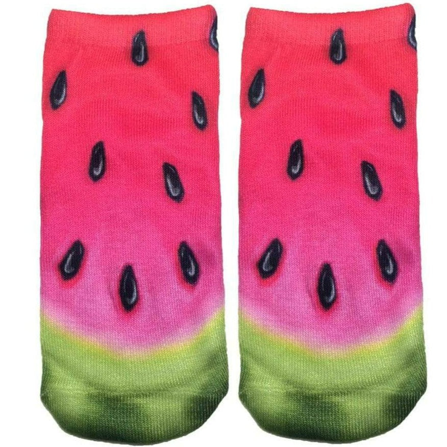Watermelon Socks - Ankle Sock Pink