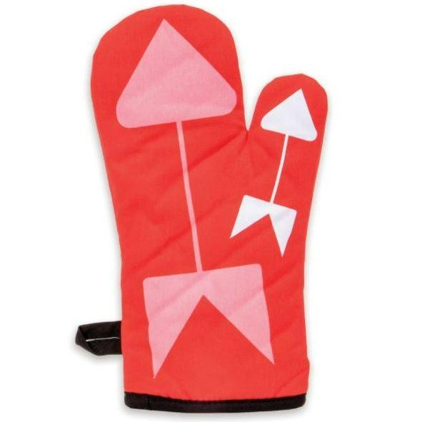 Whatever Happens Oven Mitt Red