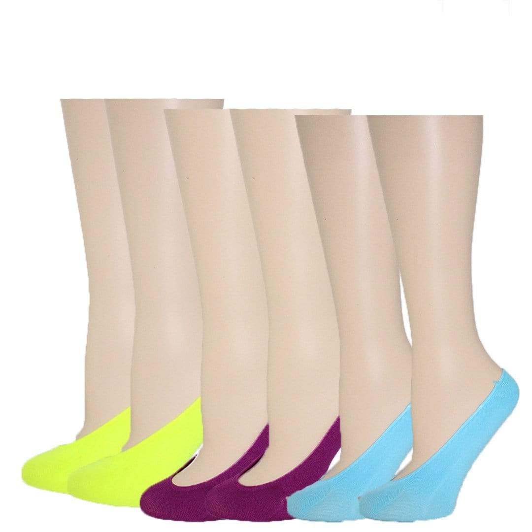 Neon Colorful Liner Socks Pack Women&#39;s No Show Sock Multi