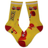 Firefighter Tribute Socks Yellow / Women's