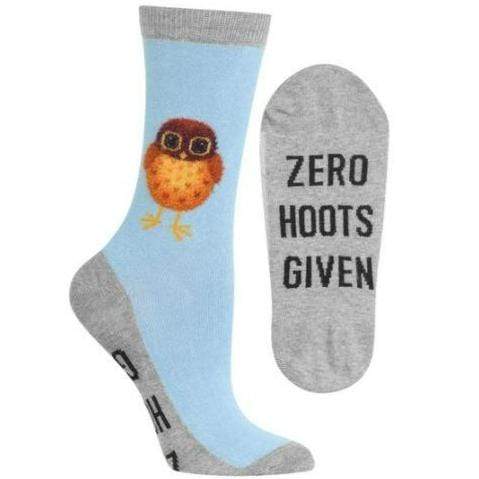 Zero Hoots Given Women's Crew Sock Blue