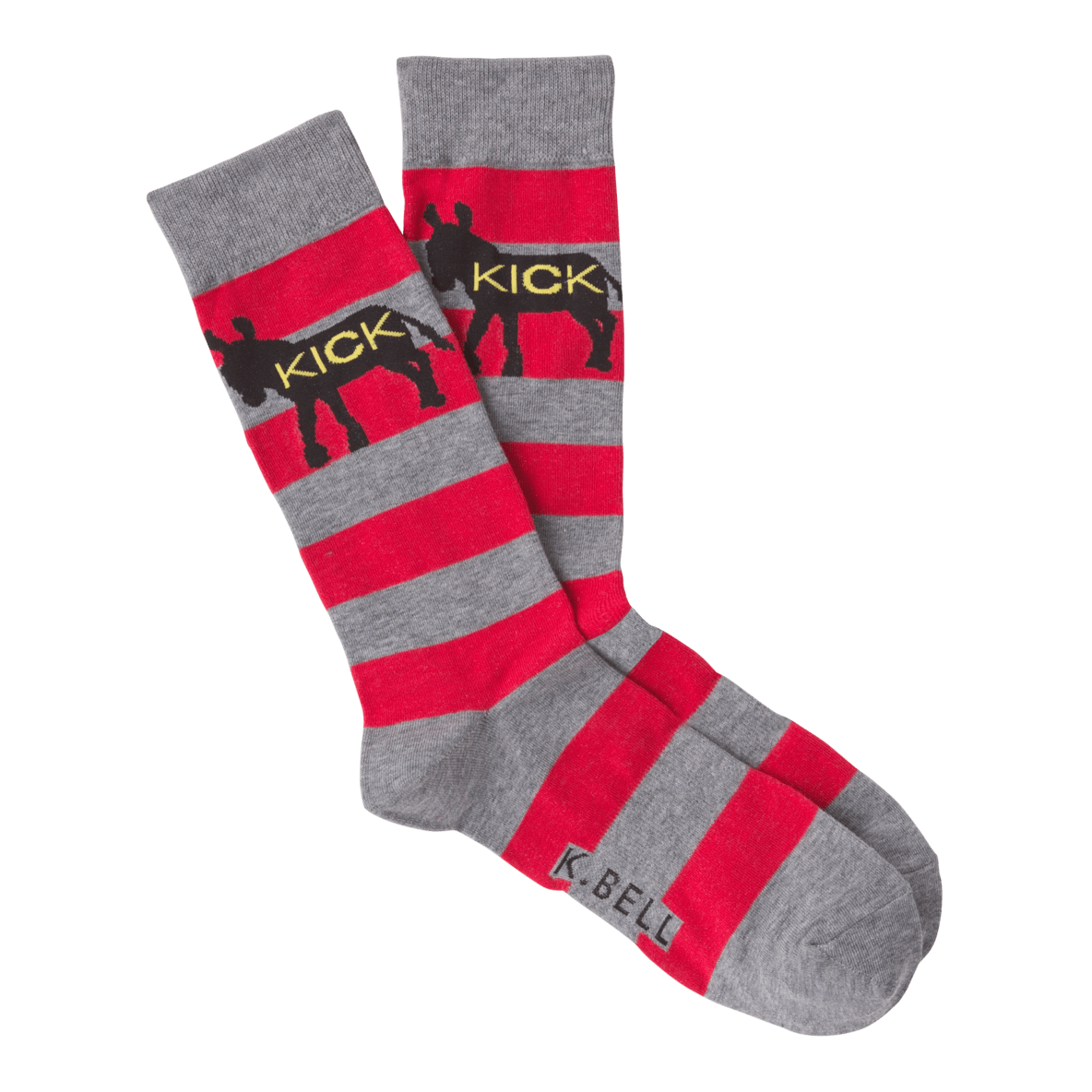 Kick Ass Socks Men’s Crew Sock Red